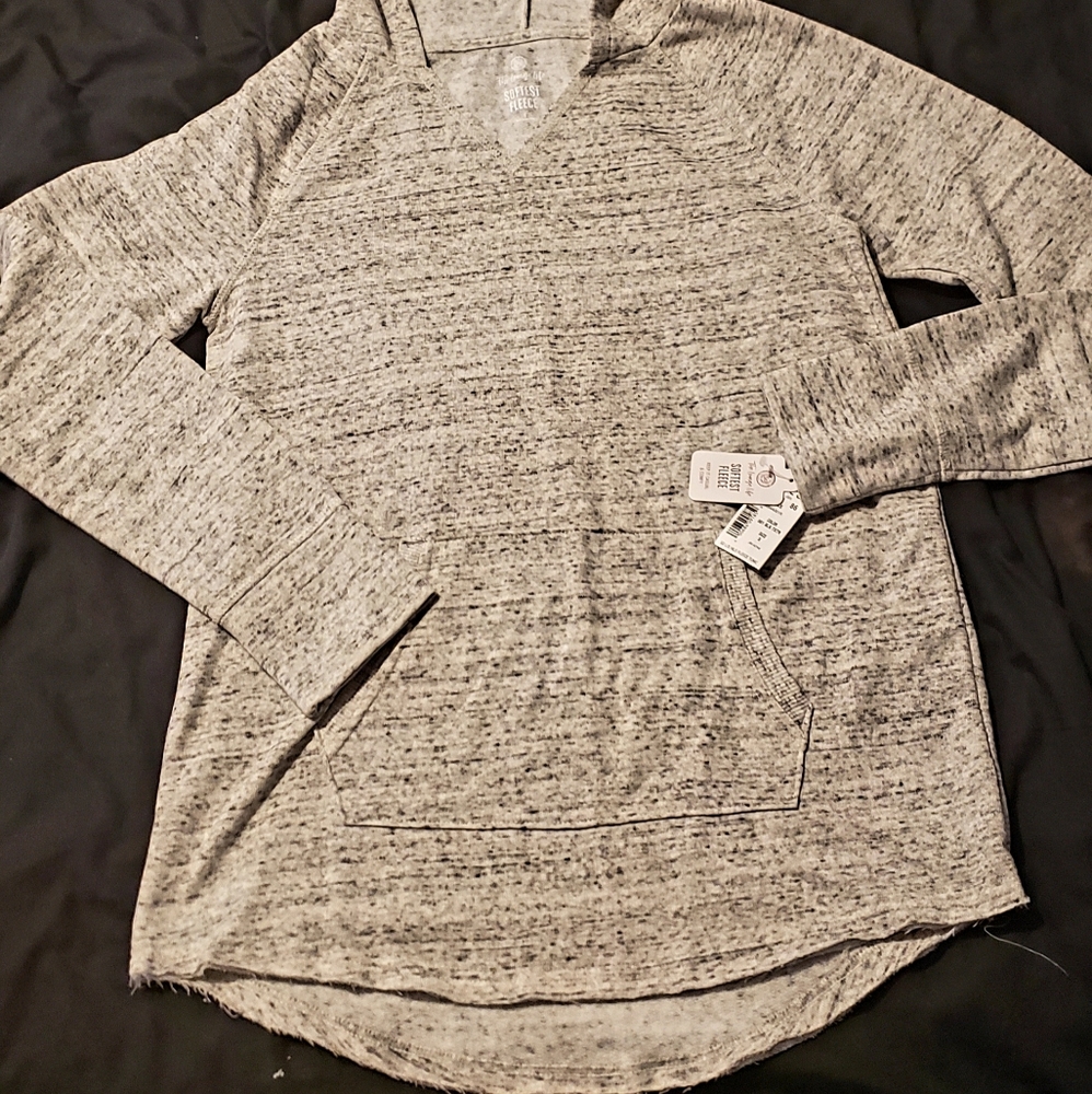 NWT Gray Fleece Hoodie